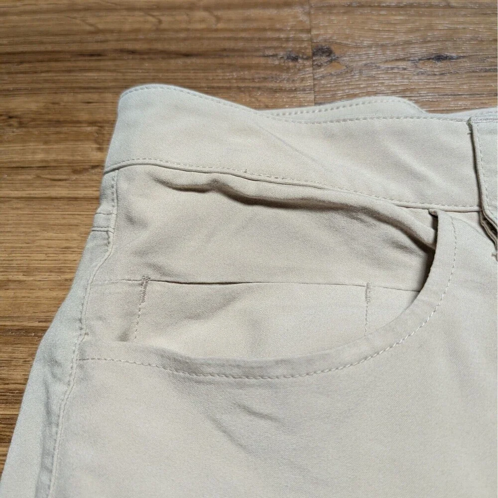 Tasc Pants Mens 30x30(32x27) Straight Fit Khaki Performance Bamboo Golf Stretch
